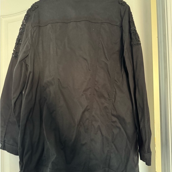 Chico's black jacket with sequin detail- size xl - Picture 4 of 5